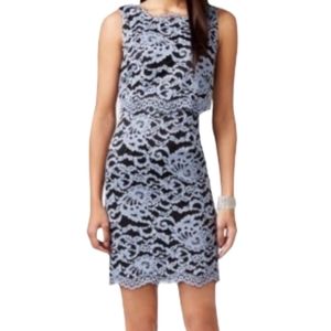Ivanka Trump Black & Blue Floral Dress 8